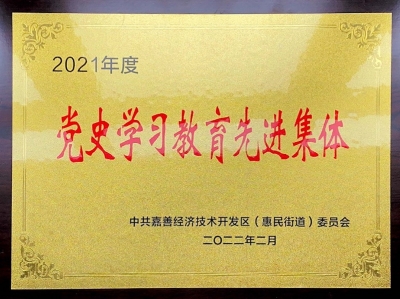 2021年度党史学习教育先进集体